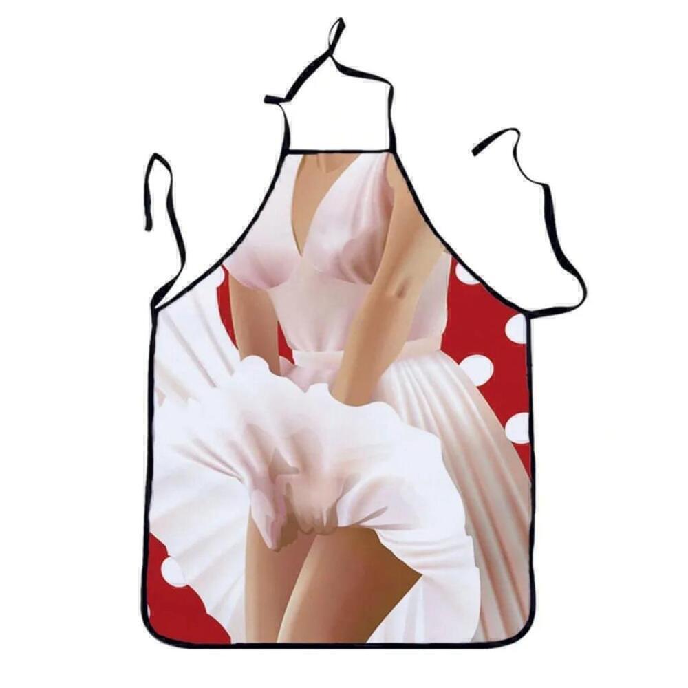 Marilyn Monroe White Dress Print Apron